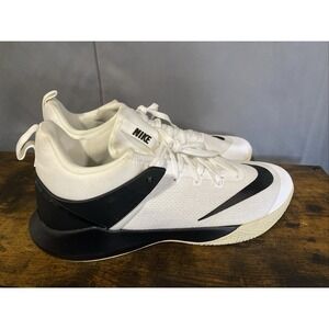 NIKE Zoom Shift TB Basketball Sneakers Men's Size 16.5 White Black